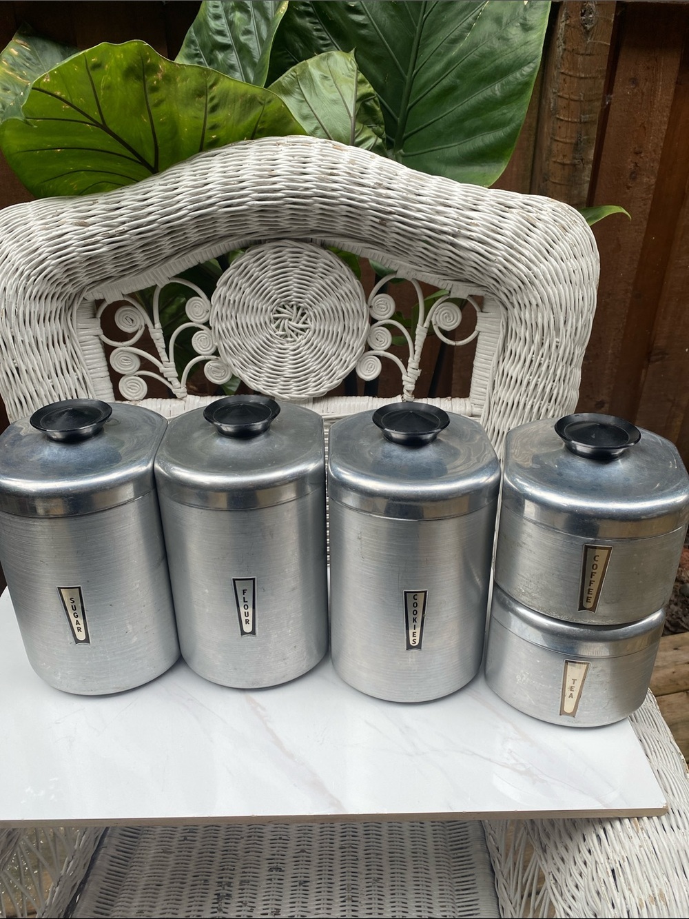 Vintage Kepler aluminum Canister set